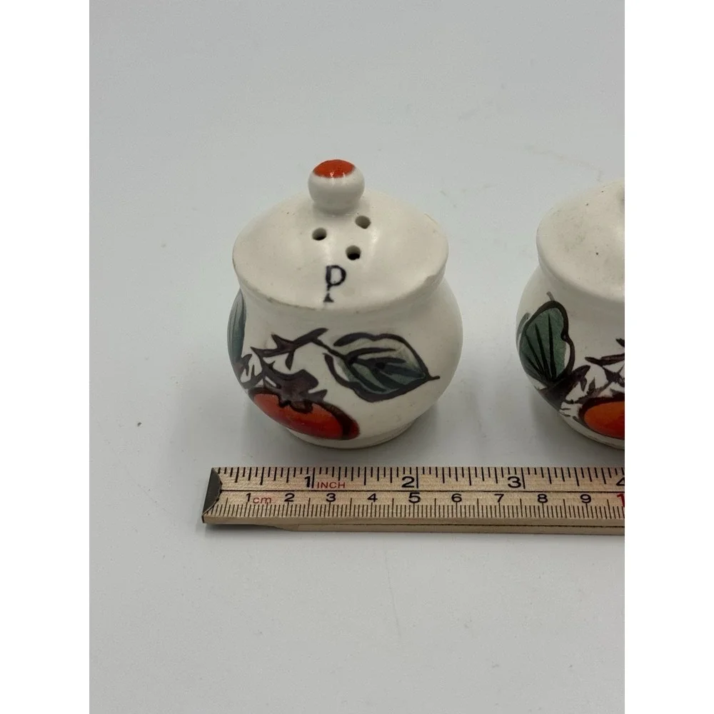 Vintage Salt and Pepper Shakers Tomato Vines Or Fruit